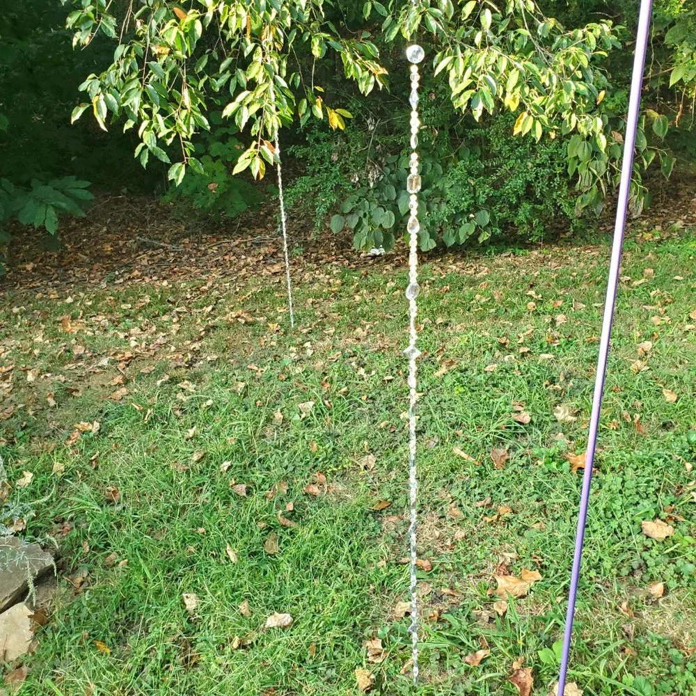 Suncatchers, Set of 5 Strands - 4 ft. L Acrylic Gems for Windows, Gardens, Trees - Picture 9 of 13